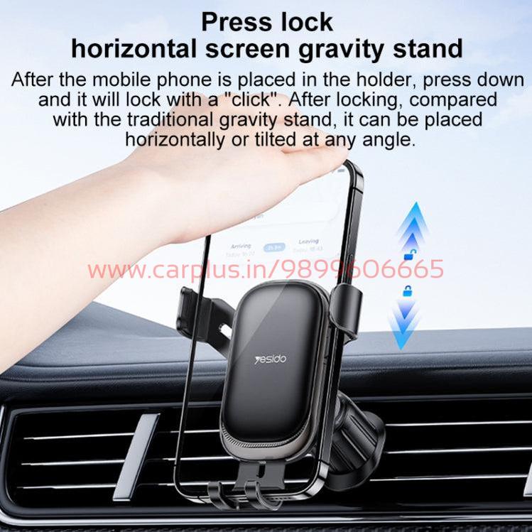 
                  
                    YESIDO C247 Air Vent Gravity Car Holder(Black)-MOBILE HOLDER-YESIDO-CARPLUS
                  
                