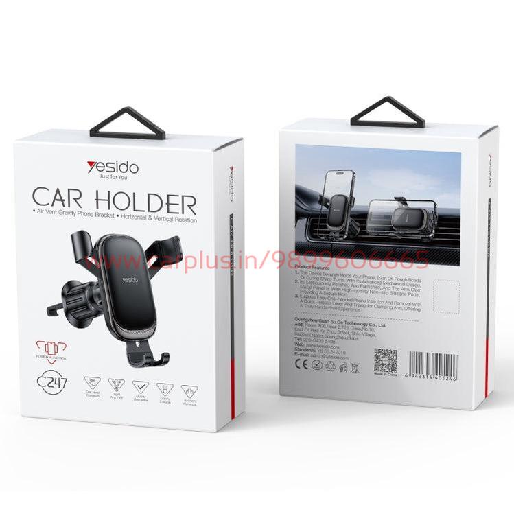 
                  
                    YESIDO C247 Air Vent Gravity Car Holder(Black)-MOBILE HOLDER-YESIDO-CARPLUS
                  
                