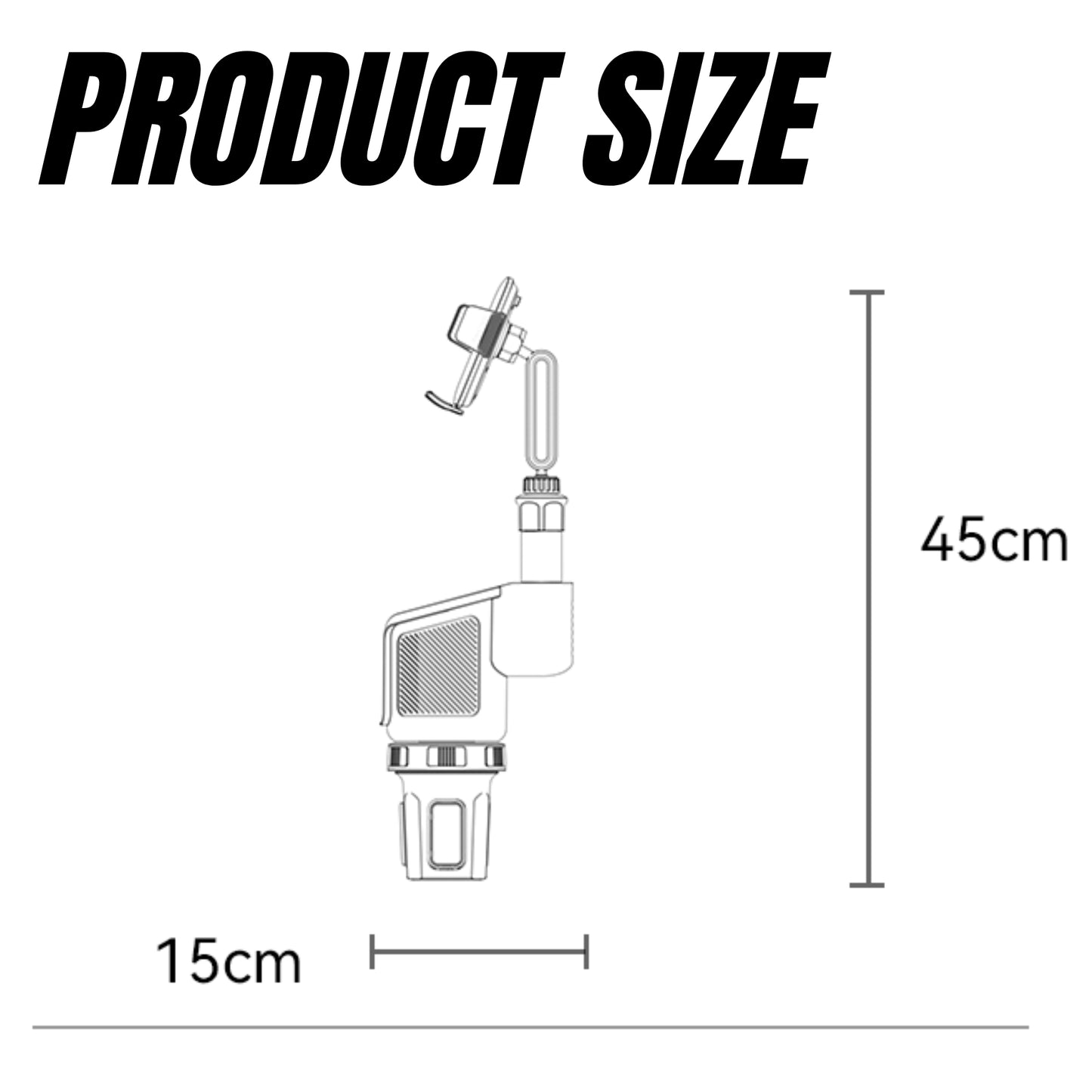 
                  
                    YESIDO C273 2-in-1 Car Cup Holder and Phone Holder-GLASS HOLDER-YESIDO-CARPLUS
                  
                