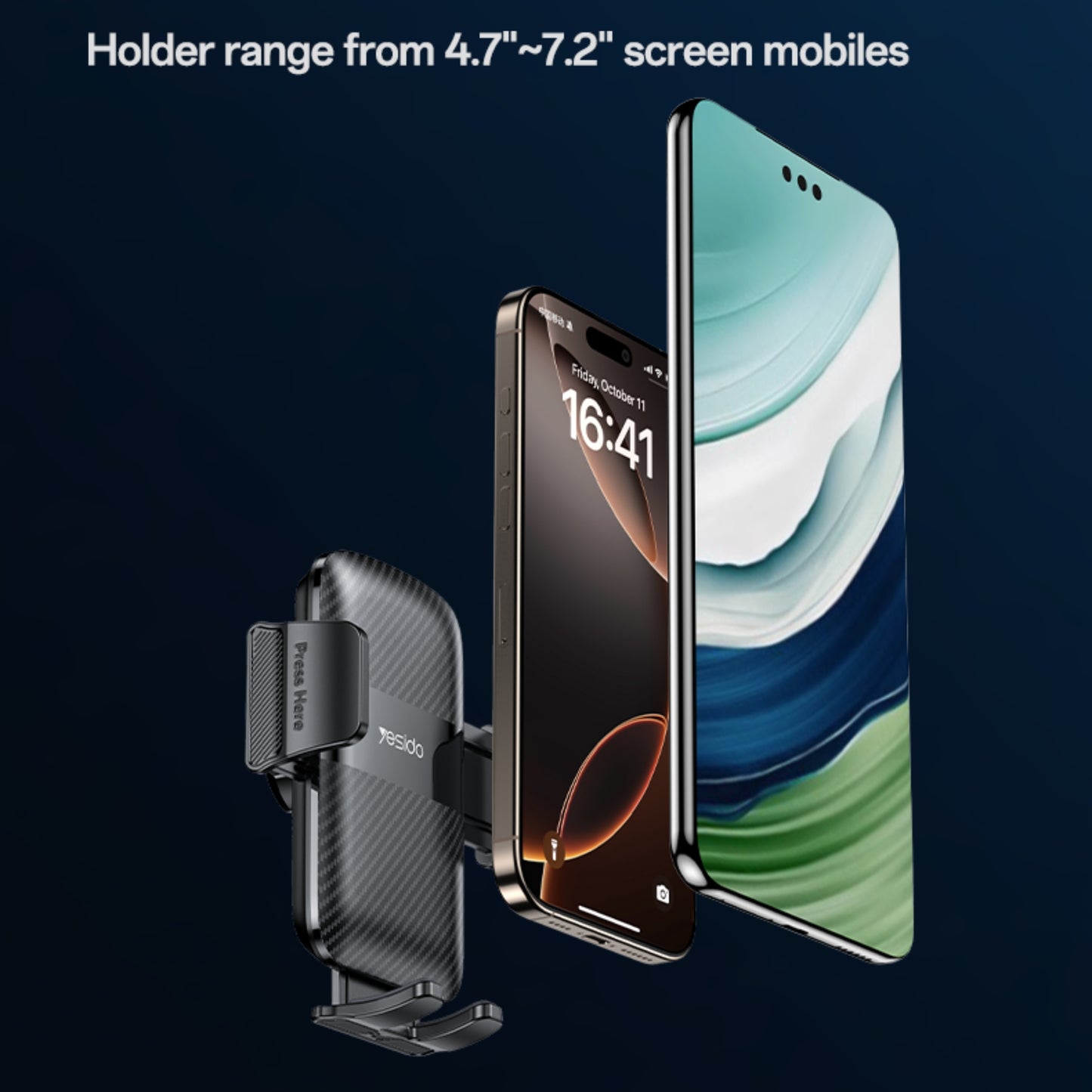 
                  
                    YESIDO C273 2-in-1 Car Cup Holder and Phone Holder-GLASS HOLDER-YESIDO-CARPLUS
                  
                