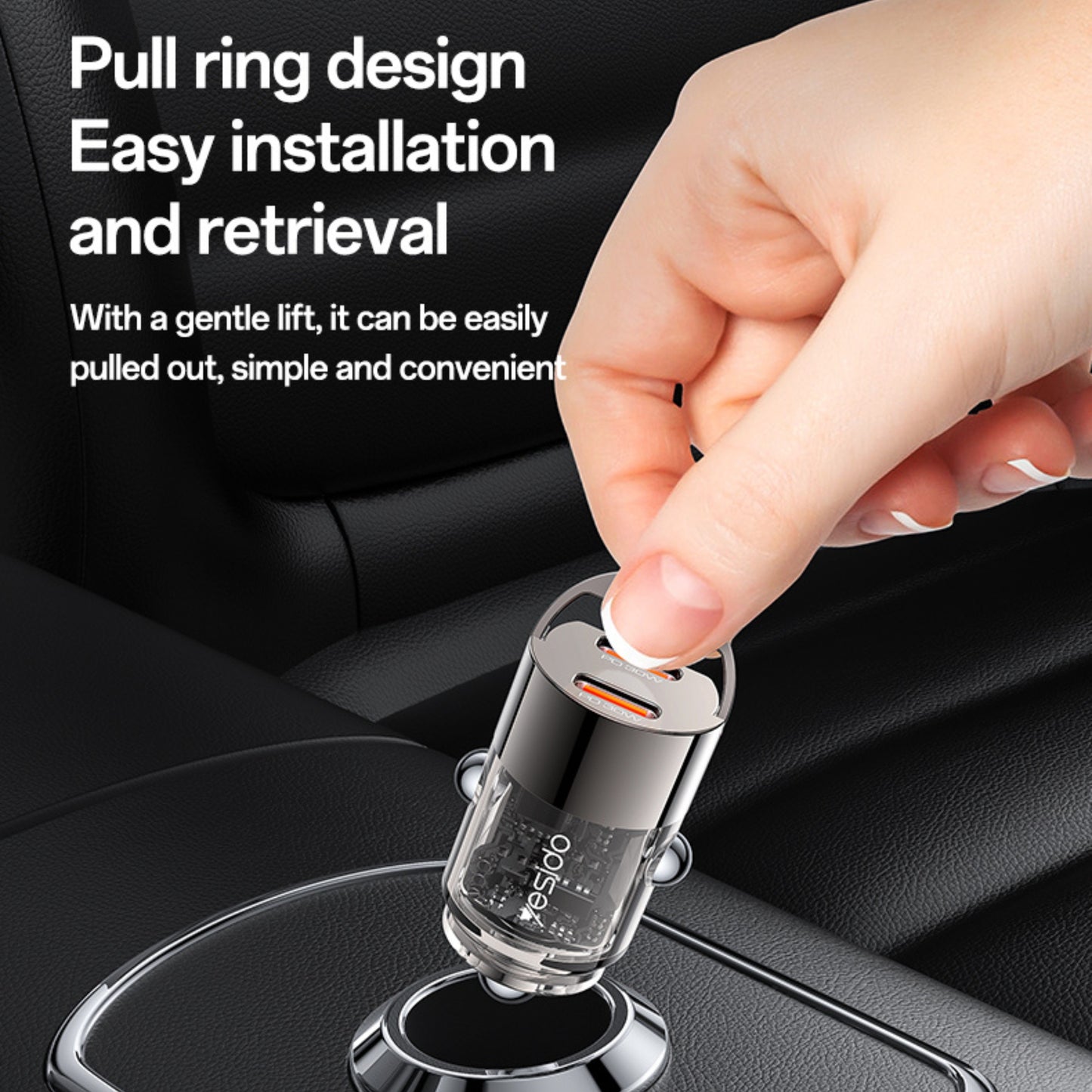 
                  
                    YESIDO Y69 Super Fast Dual USB-C PD30W Mini Zinc Alloy Car Charger-CHARGER-YESIDO-CARPLUS
                  
                