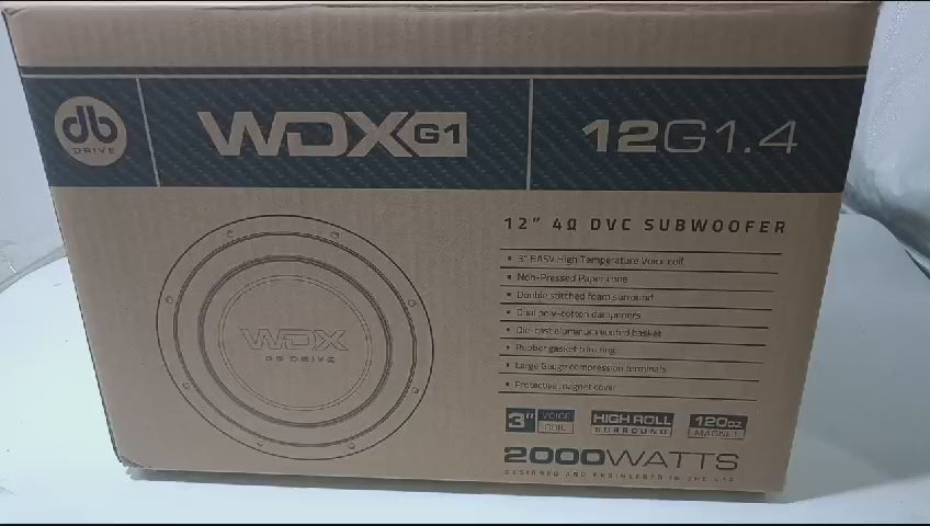 
                  
                    Load and play video in Gallery viewer, DB DRIVE WDX 12” Subwoofer WDX12G1.D4
                  
                