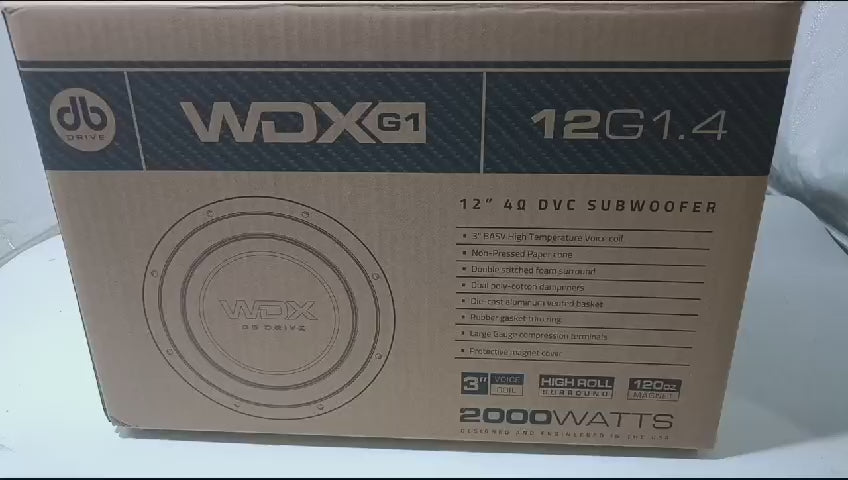 
                  
                    Load and play video in Gallery viewer, DB DRIVE WDX 12” Subwoofer WDX12 G1.D4
                  
                