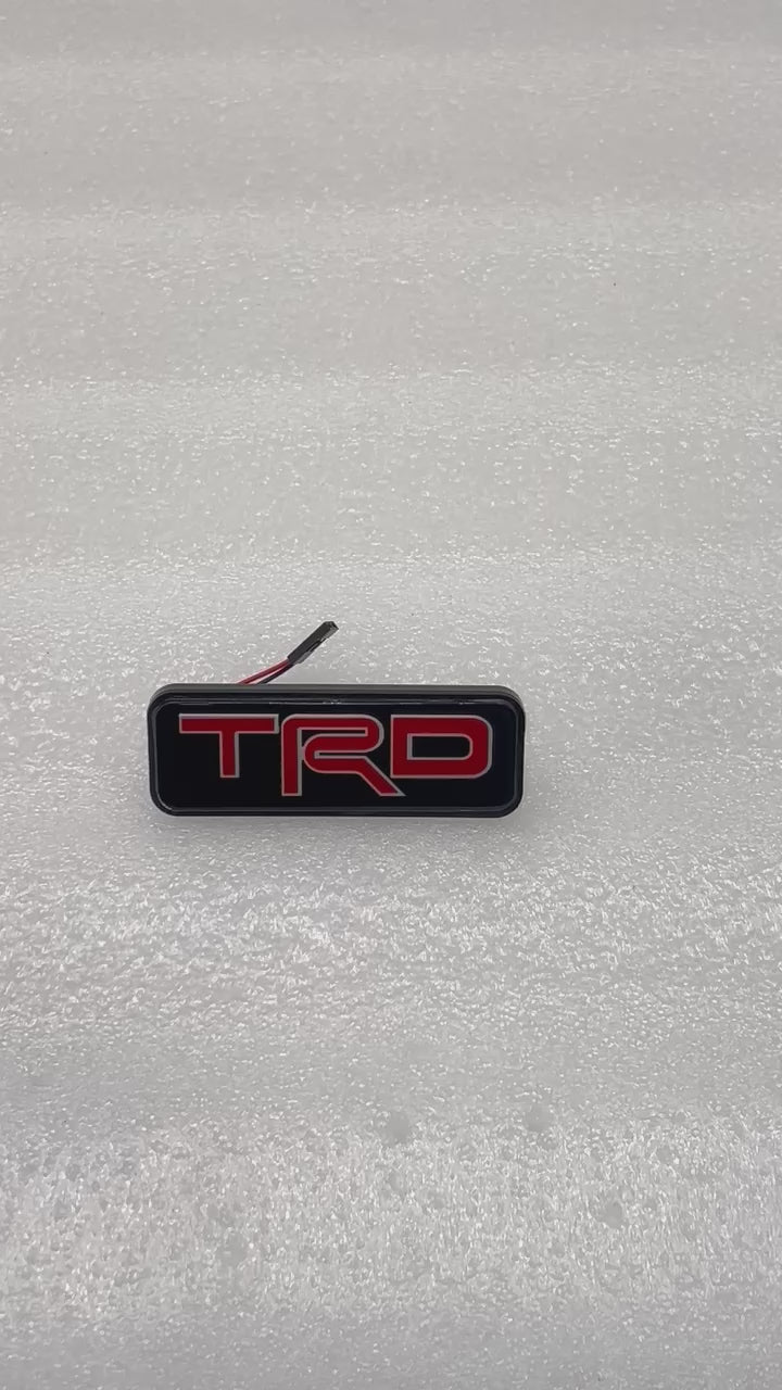 
                  
                    Load and play video in Gallery viewer, KMH TRD Car Styling Auto Grille Badge Emblem Logo Light For Toyota
                  
                