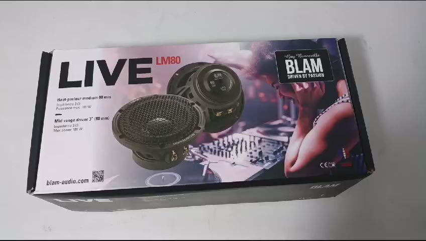 
                  
                    Load and play video in Gallery viewer, BLAM LIVE 3&amp;quot; Midrange - LM80
                  
                
