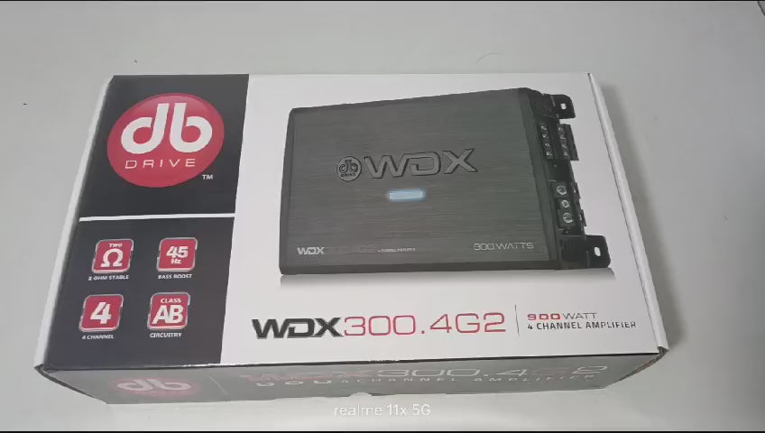 
                  
                    Load and play video in Gallery viewer, DB DRIVE WDX 4 Channel Amplifier (4x75) WDX 300.4G2
                  
                