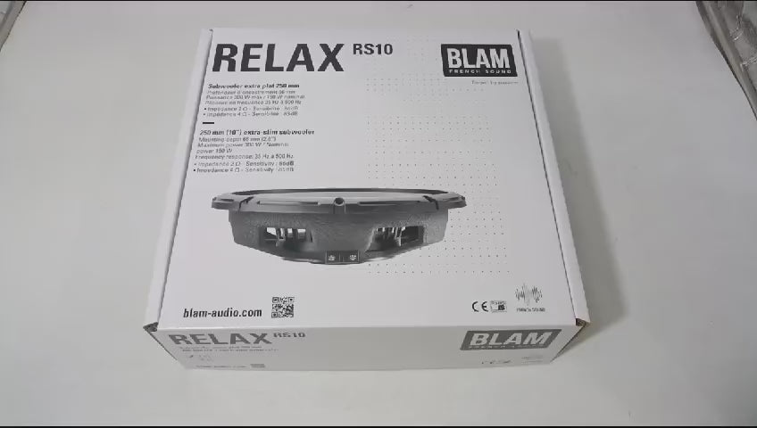 
                  
                    Load and play video in Gallery viewer, BLAM RELAX 10&amp;quot; Extra Slim Subwoofer - RS10.2
                  
                