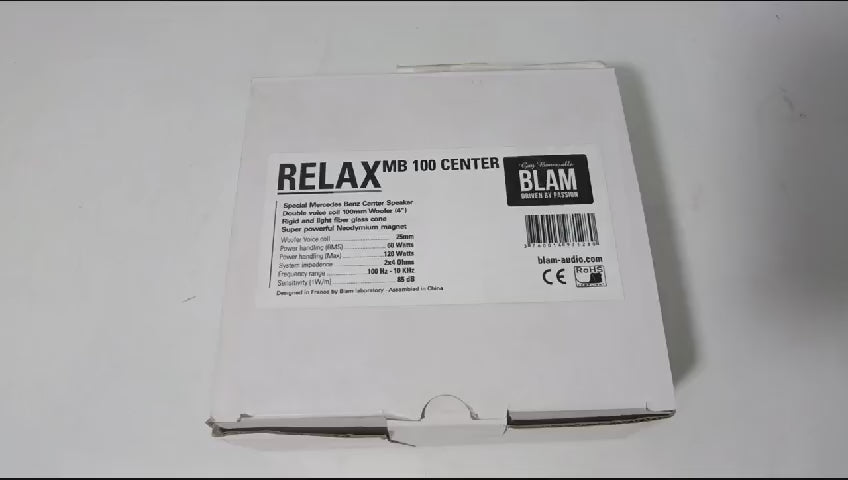 
                  
                    Load and play video in Gallery viewer, BLAM RELAX 4&amp;quot; Plug &amp;amp; Play Dual Voice Coil Woofer for Mercedes Benz Center System - MB 100 CENTER
                  
                