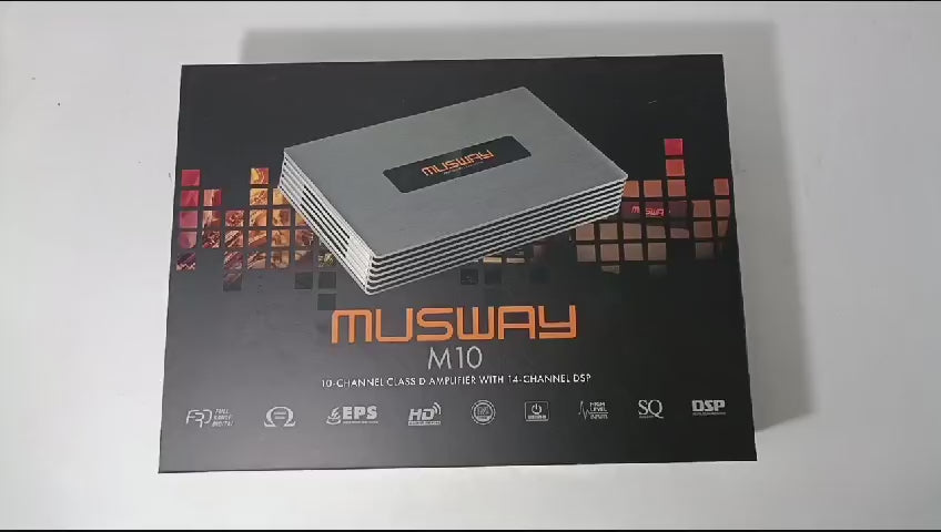 
                  
                    Load and play video in Gallery viewer, MUSWAY 12 Channel DSP with 10 Channel Amplifier - M10
                  
                