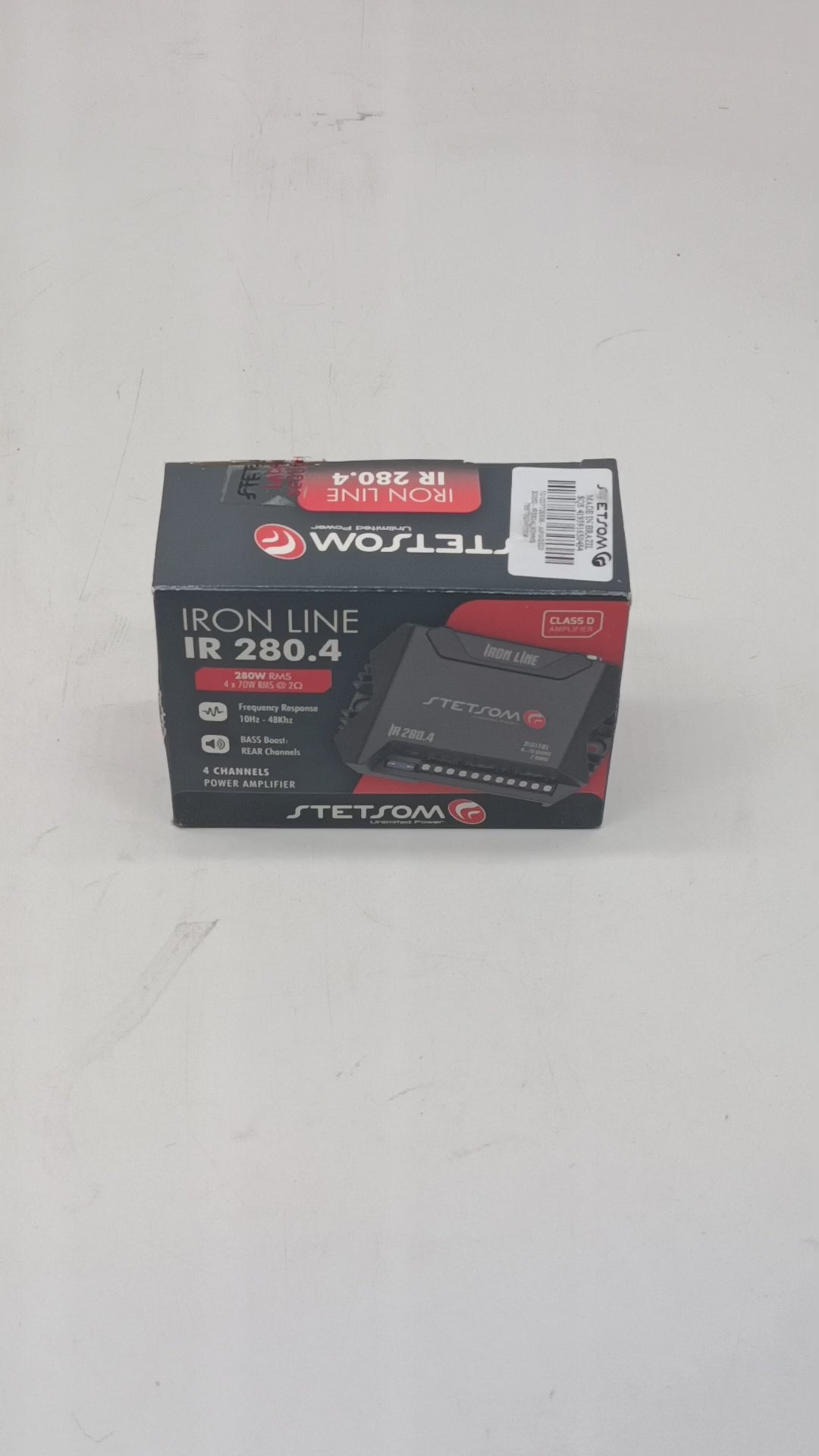 
                  
                    Load and play video in Gallery viewer, STETSOM Iron Line 4 Channel Amplifier - IR 280.4
                  
                