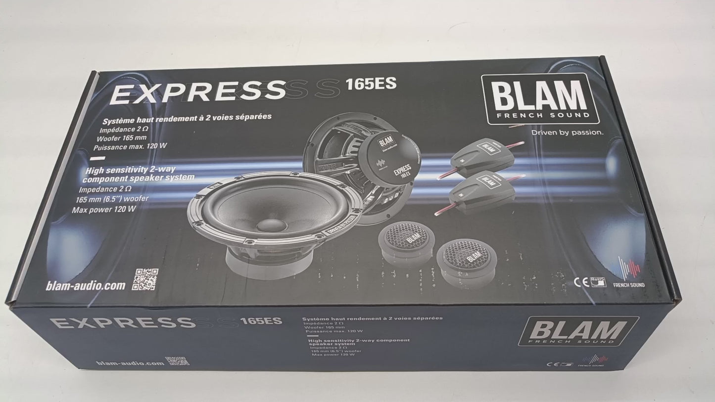 
                  
                    Load and play video in Gallery viewer, BLAM EXPRESS 65 Component Speakers 165 ES
                  
                