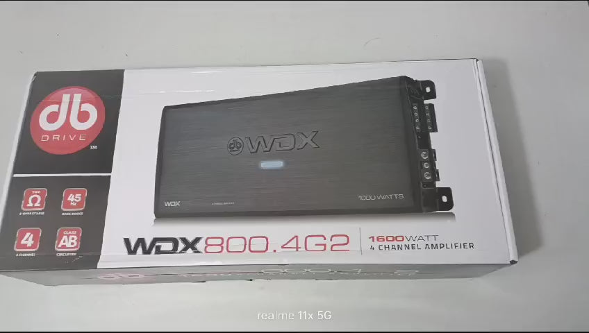
                  
                    Load and play video in Gallery viewer, DB DRIVE WDX 4 Channel Amplifier (4x100) WDX 800.4G2
                  
                