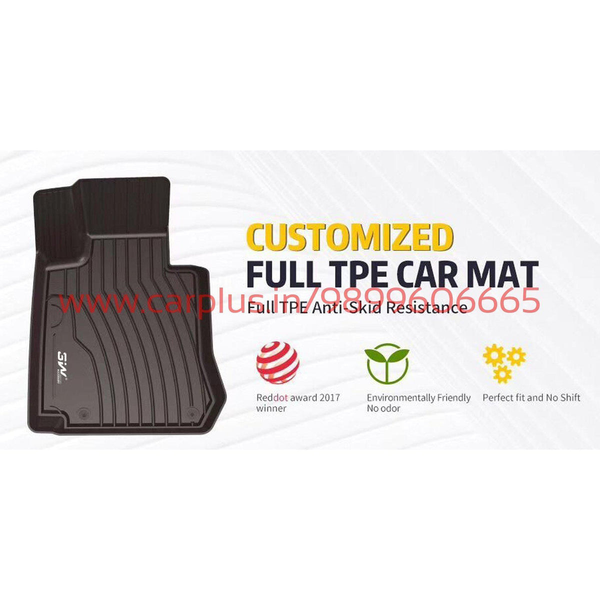 3W Floor Mats For Maruti Suzuki Baleno (1st GEN) CARPLUS