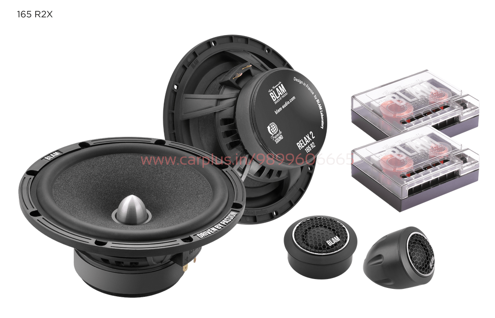 BLAM RELAX 2 Way 6.5” Component Speakers 165 R2X BLAM COMPONENT SPEAKERS.