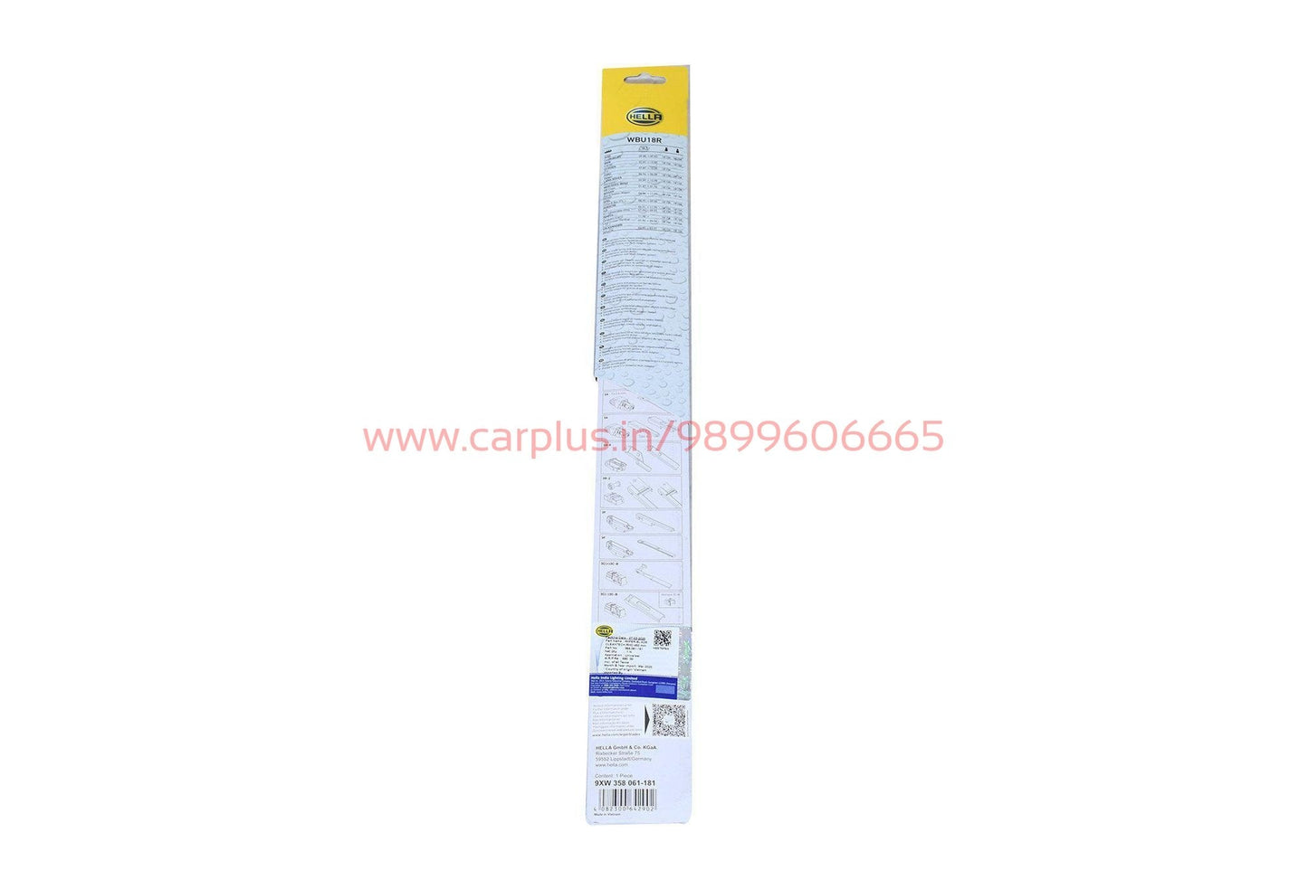 
                  
                    Hella Cleantech Wiper Blade 450mm RHD 18"-358.061-181(WBU18R) HELLA WIPER BLADE.
                  
                