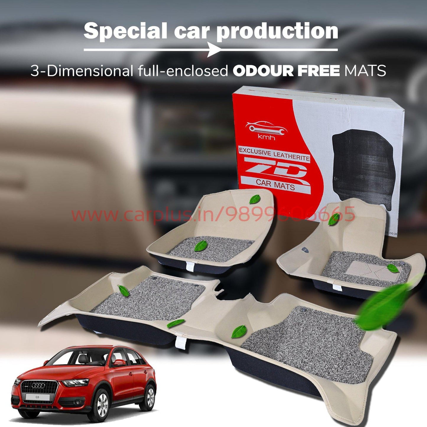 
                  
                    KMH 5D + COIL MATS with Velcro for Audi Q3 (Beige) KMH-5D + COIL MATS 5D + COIL MATS.
                  
                