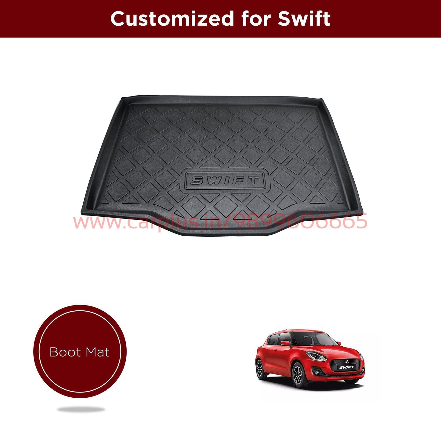 
                  
                    KMH Cargo Boot Mat For Maruti Suzuki Swift (3rd GEN) KMH-CARGO BOOT MATS CARGO BOOT MATS.
                  
                