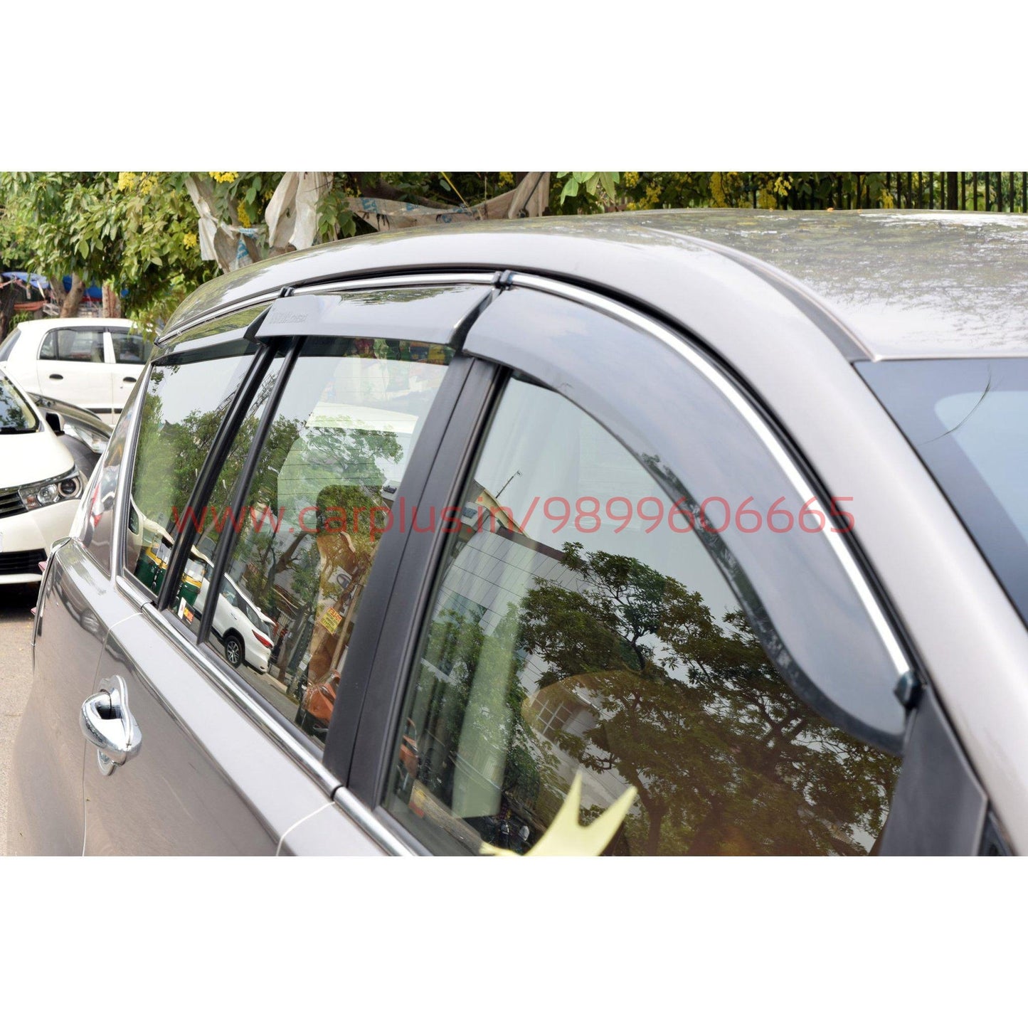 
                  
                    KMH Chrome Line Door Visor for Toyota Innova Crysta (2nd GEN, Set of 6pcs) KMH-DOOR VISOR DOOR VISOR.
                  
                