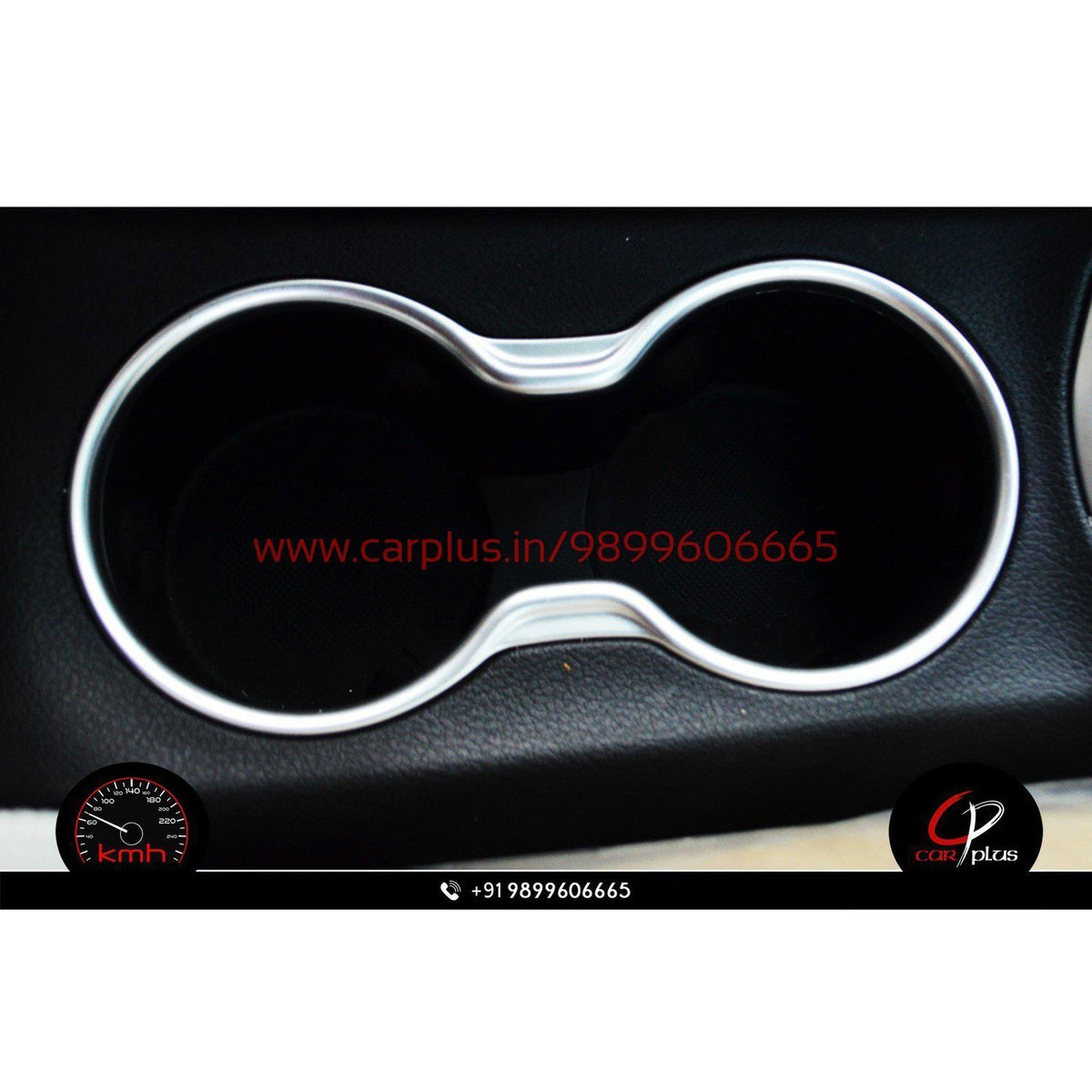 KMH Cup Holder Trim For Jeep Compass (1st GEN, 2017) CARPLUS