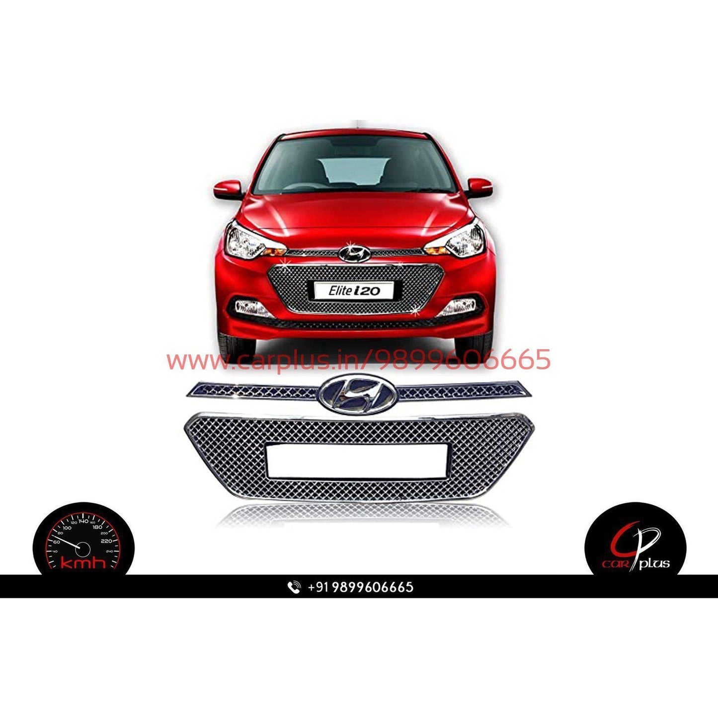 
                  
                    KMH Front Grill Chrome for Hyundai I20 Elite (Set of 3Pcs, Indian) CN LEAGUE EXTERIOR.
                  
                