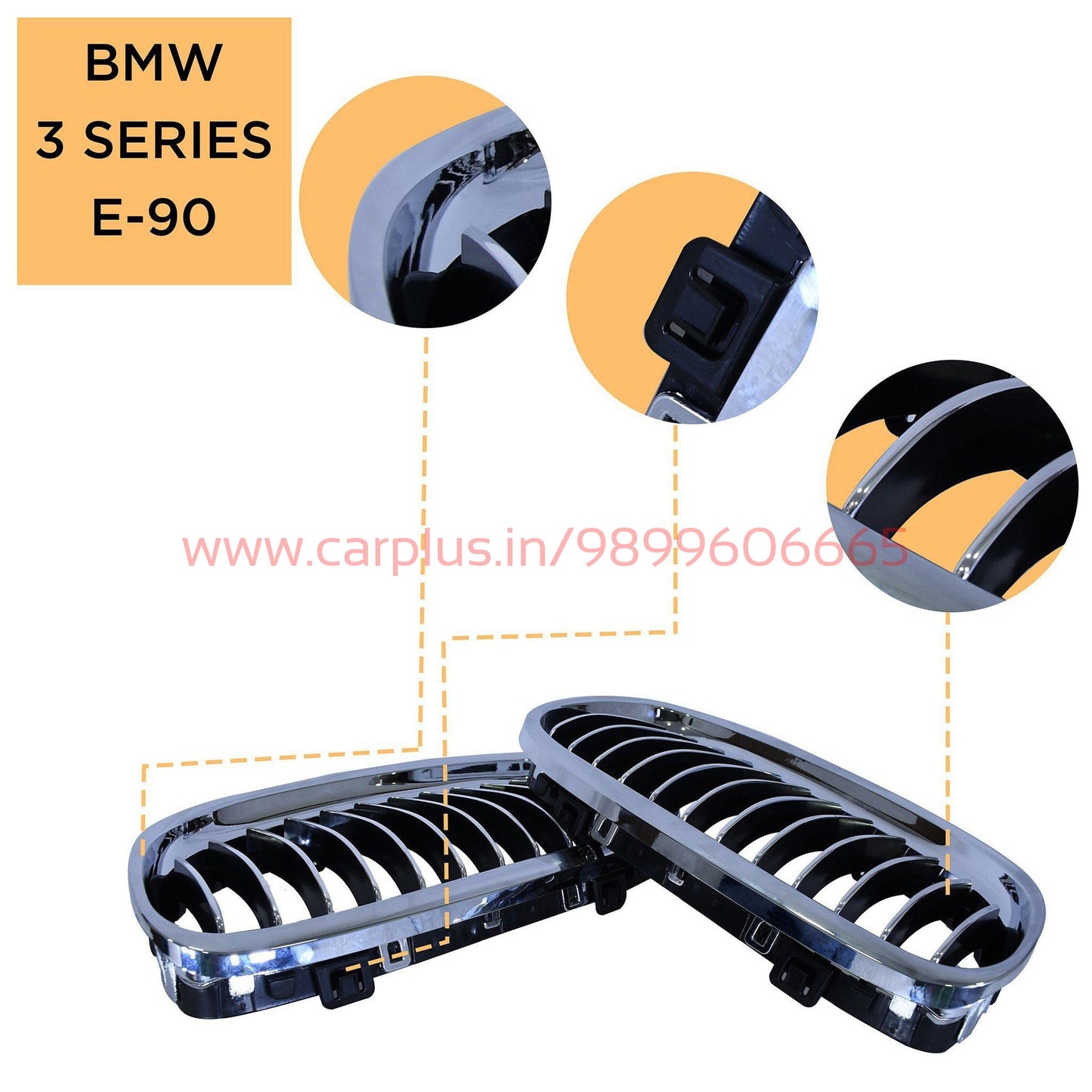 
                  
                    KMH Front Grill for BMW 3 Series E90 KMH-GRILL GRILLS.
                  
                