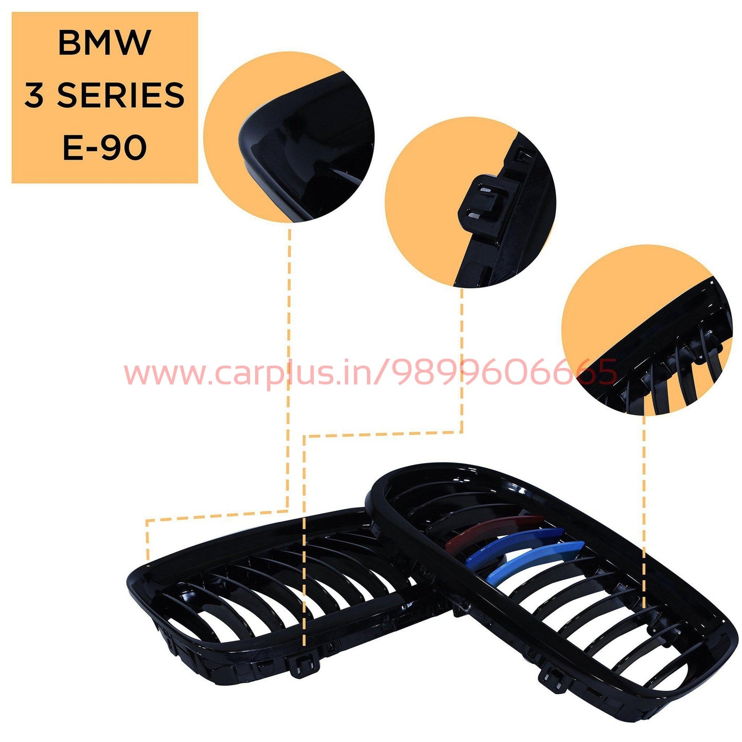 
                  
                    KMH Front Grill for BMW 3 Series E90 KMH-GRILL GRILLS.
                  
                
