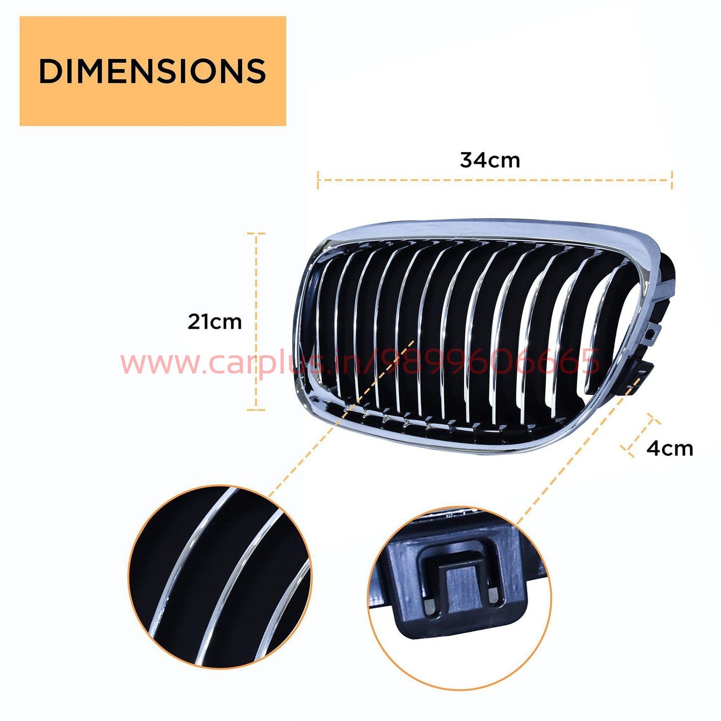 
                  
                    KMH Front Grill for BMW 3 Series E90 KMH-GRILL GRILLS.
                  
                