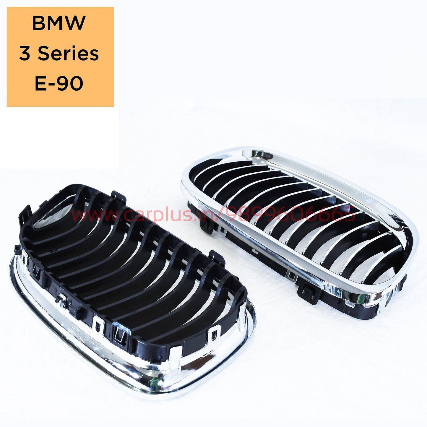 For BMW 3 Series E90 E91 2005-2007 Front Grill Grille Three-Colour Double  Line