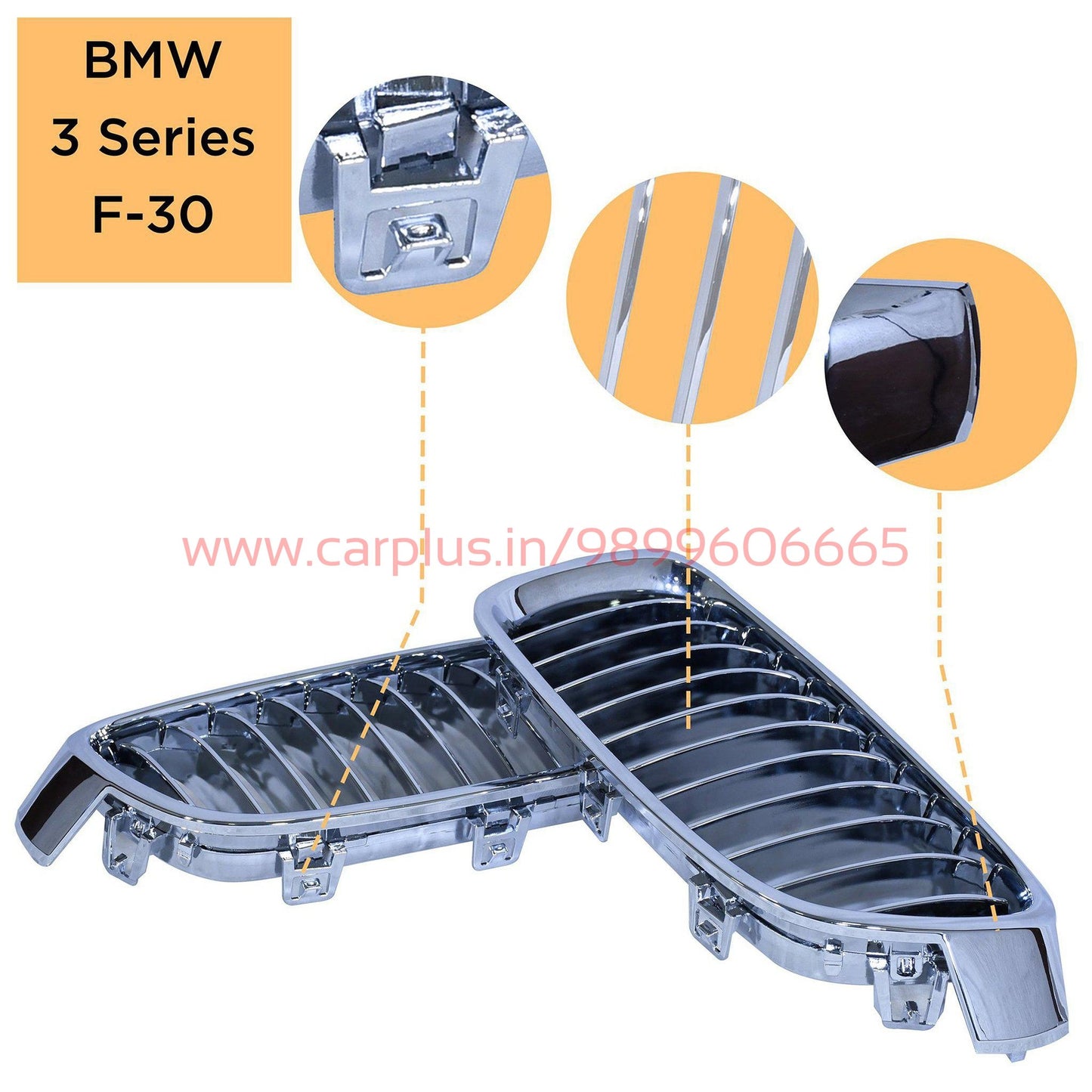 
                  
                    KMH Front Grill for BMW 3 Series F30 KMH-GRILL GRILLS.
                  
                