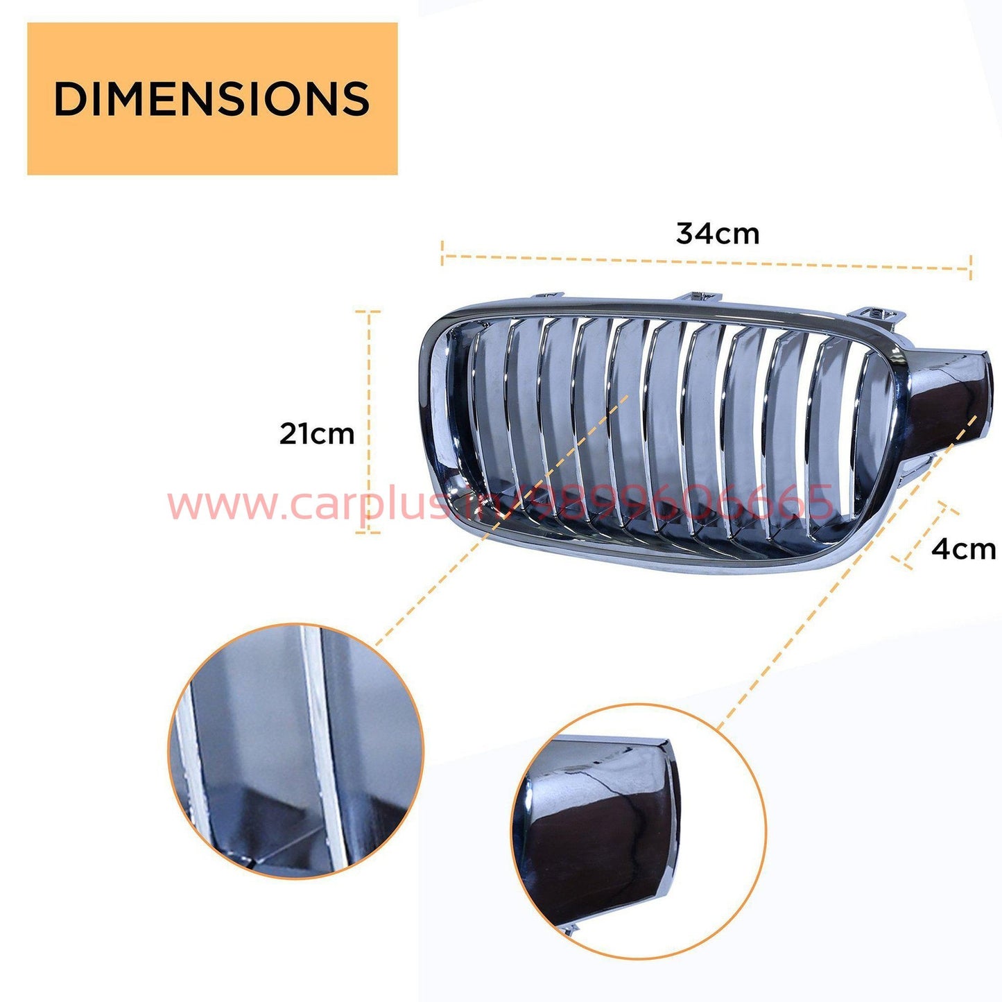 
                  
                    KMH Front Grill for BMW 3 Series F30 KMH-GRILL GRILLS.
                  
                