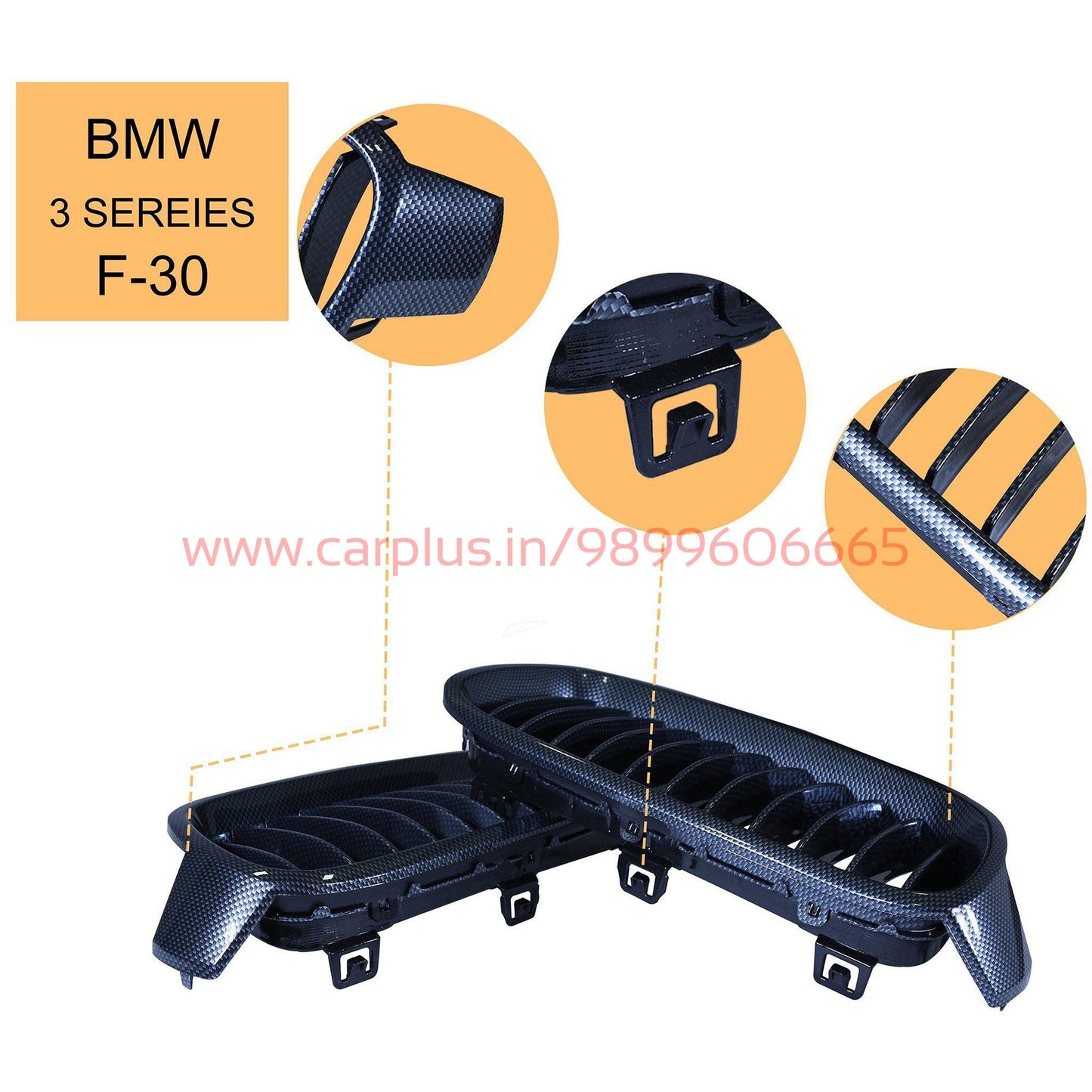
                  
                    KMH Front Grill for BMW 3 Series F30 KMH-GRILL GRILLS.
                  
                