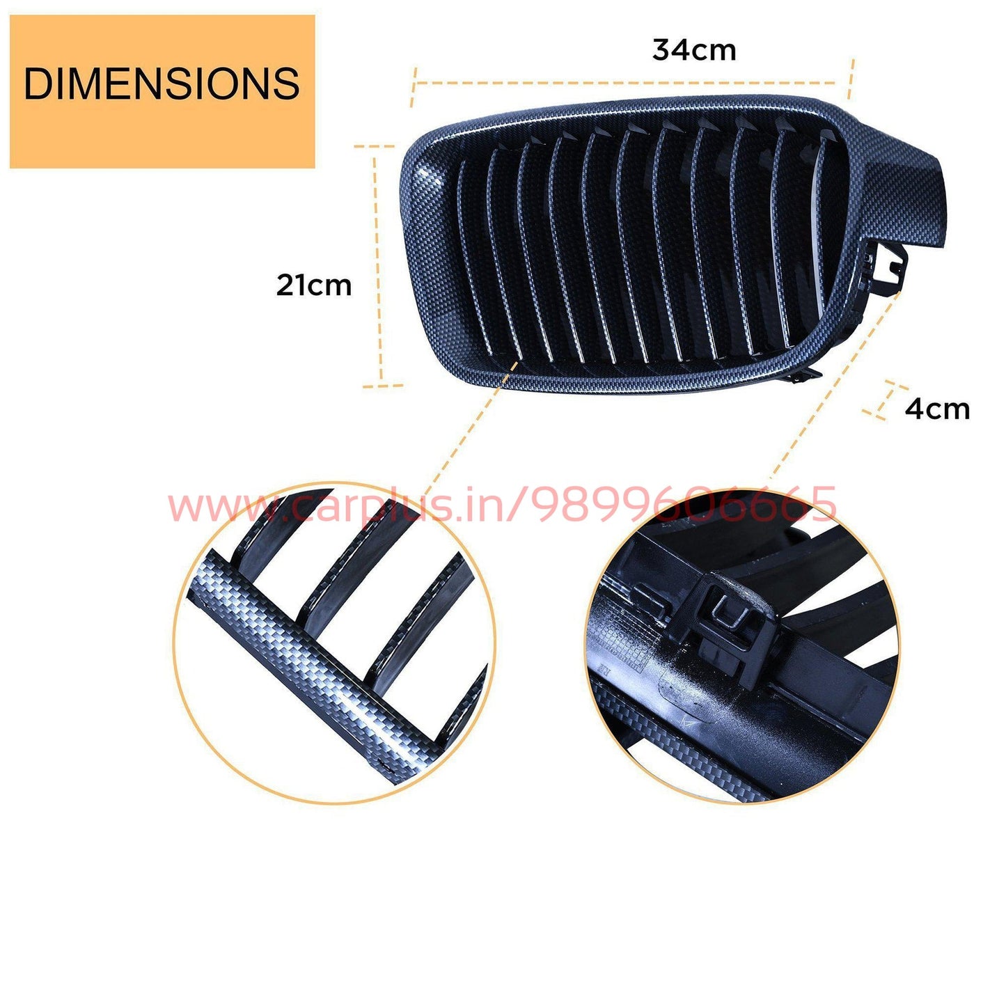 
                  
                    KMH Front Grill for BMW 3 Series F30 KMH-GRILL GRILLS.
                  
                