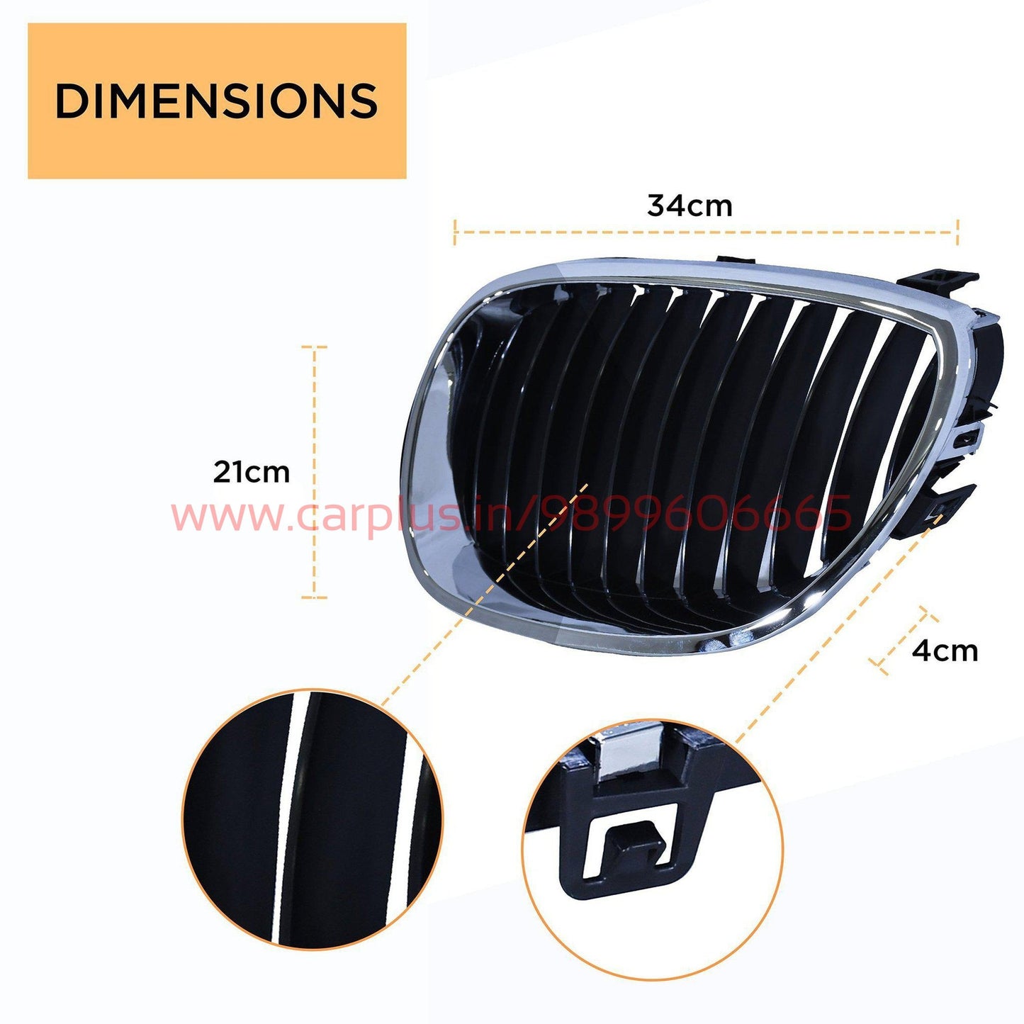 
                  
                    KMH Front Grill for BMW 5 Series E60 KMH-GRILL GRILLS.
                  
                
