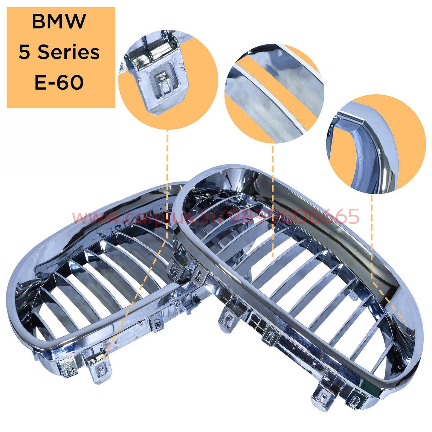 
                  
                    KMH Front Grill for BMW 5 Series E60 KMH-GRILL GRILLS.
                  
                