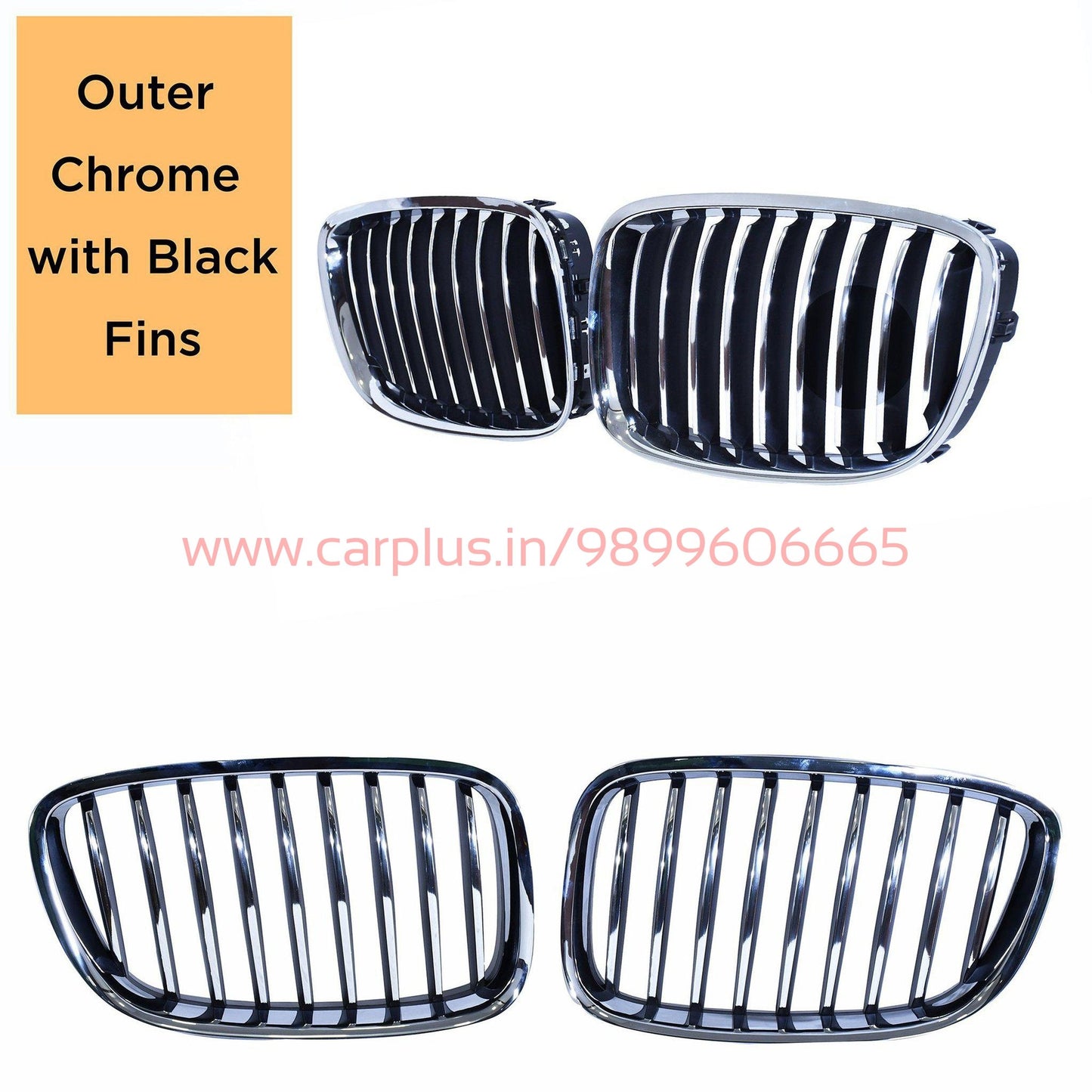 
                  
                    KMH OEM Replacement Grill For BMW 5 Series GT F07 (Outer Chrome with Chrome N Black Fins, Set Of 2Pcs) KMH-GRILL GRILLS.
                  
                