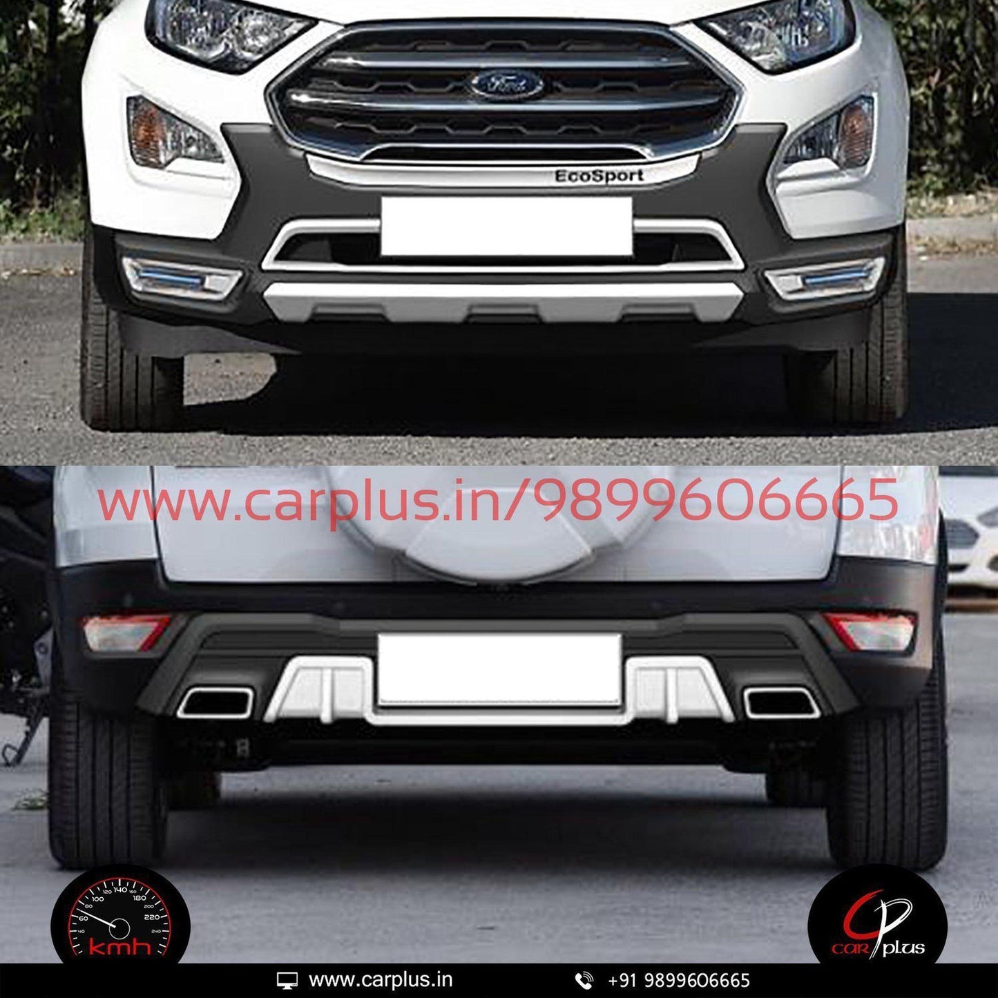 
                  
                    KMH Front & Rear Bumper Guard for Ford Ecosport Facelift KMH-F&R GUARDS F&R GUARDS.
                  
                