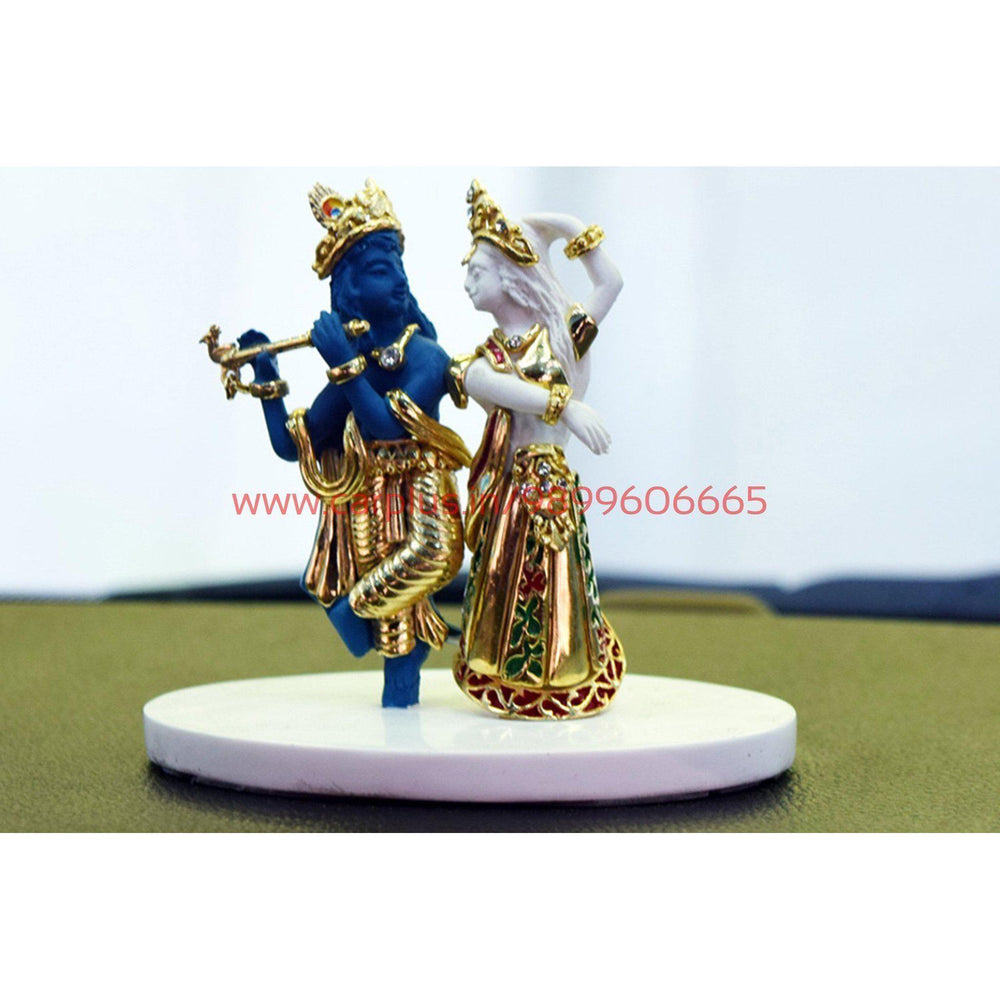 KMH High Quality Ceramic God Idol for Radha Krishna (White & Blue) KMH-GOD IDOL GOD IDOL.