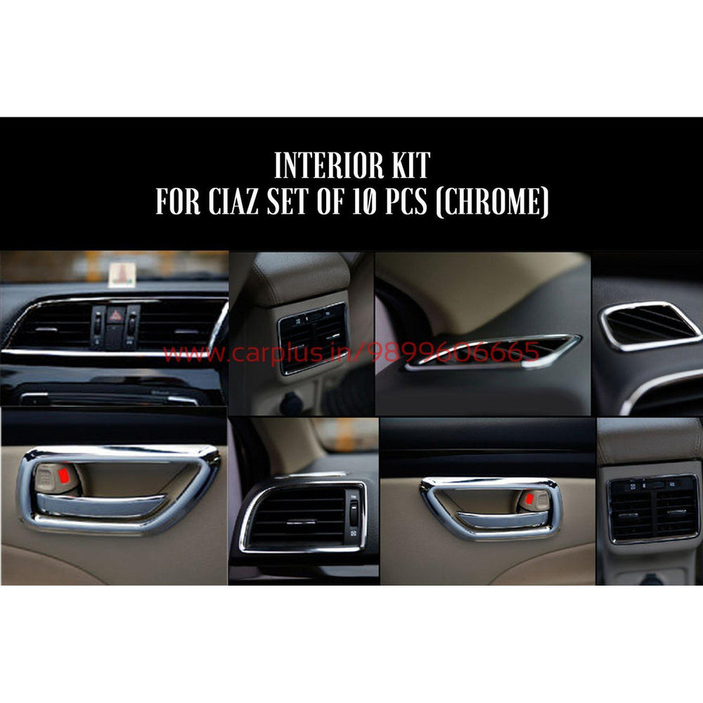 KMH Interior Chrome Kit for Maurti Suzuki Ciaz (Set of 10Pcs) CN LEAGUE INTERIOR.