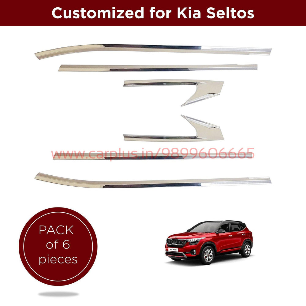 KMH Lower Window Garnish For Kia Seltos (1st GEN, Set of 6pcs) CN LEAGUE EXTERIOR.