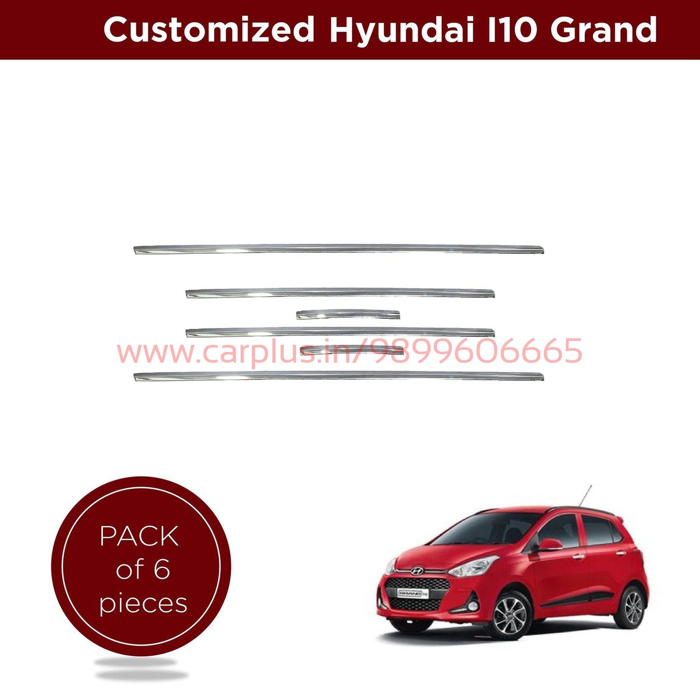 
                  
                    KMH Lower Window Garnish for Hyundai I10 Grand (Set of 6Pcs) CN LEAGUE EXTERIOR.
                  
                