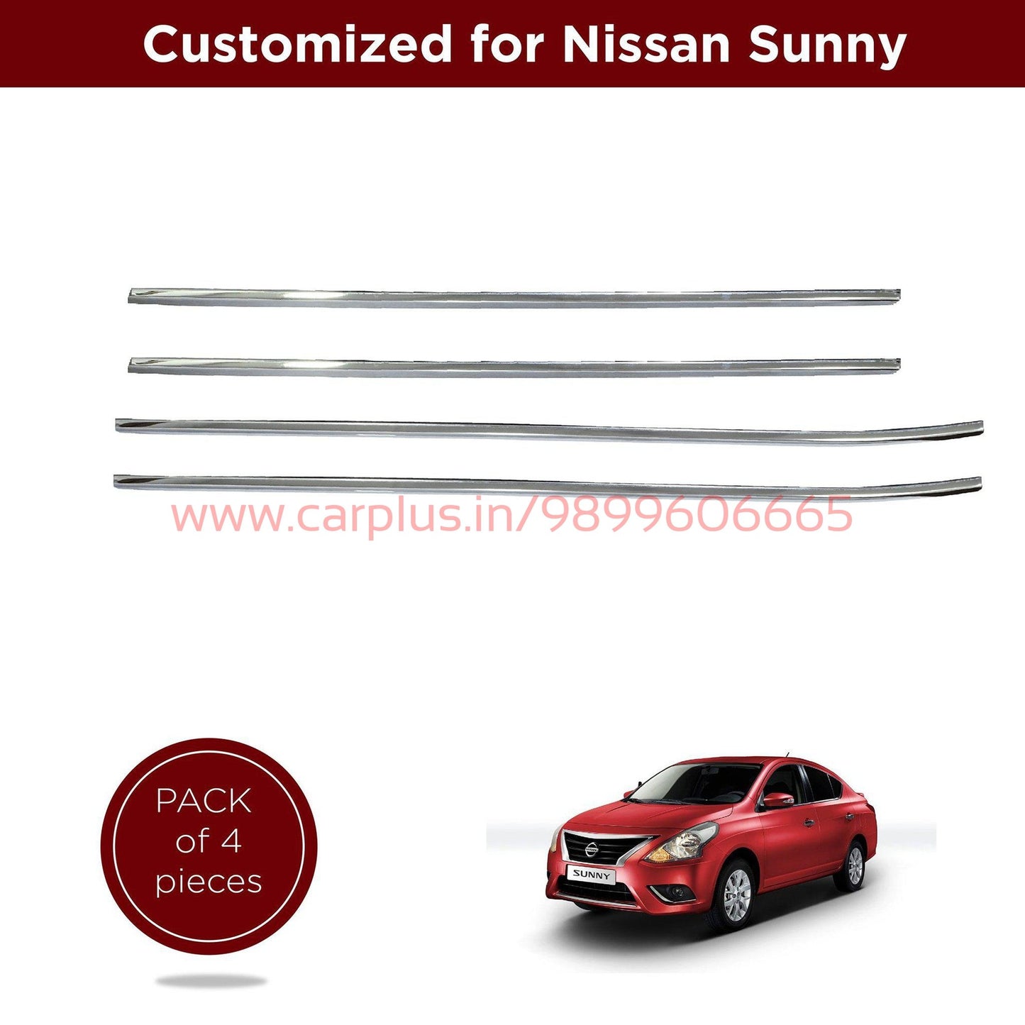 
                  
                    KMH Lower Window Garnish for Nissan Sunny (Set of 4Pcs) CN LEAGUE EXTERIOR.
                  
                