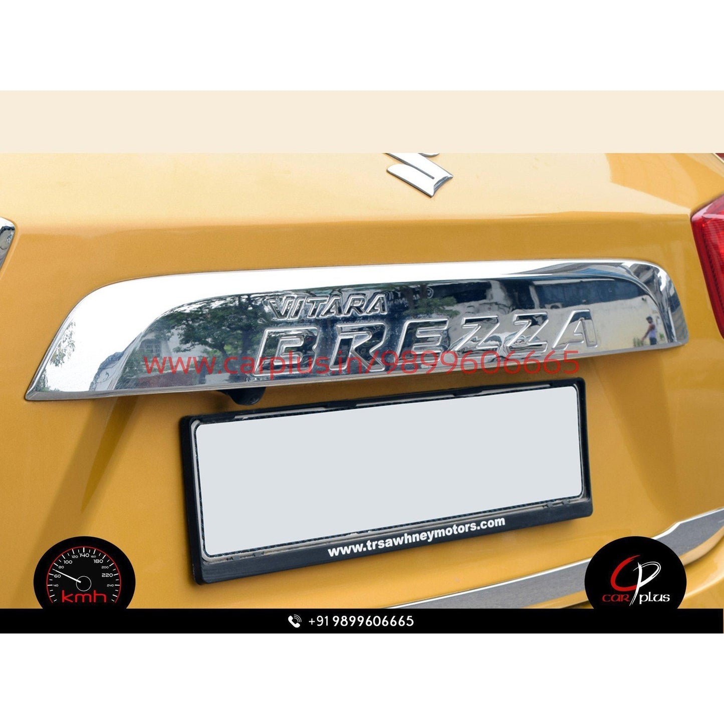 
                  
                    KMH MGP Rear Number Plate Garnish For Maruti Suzuki Brezza CN LEAGUE EXTERIOR.
                  
                
