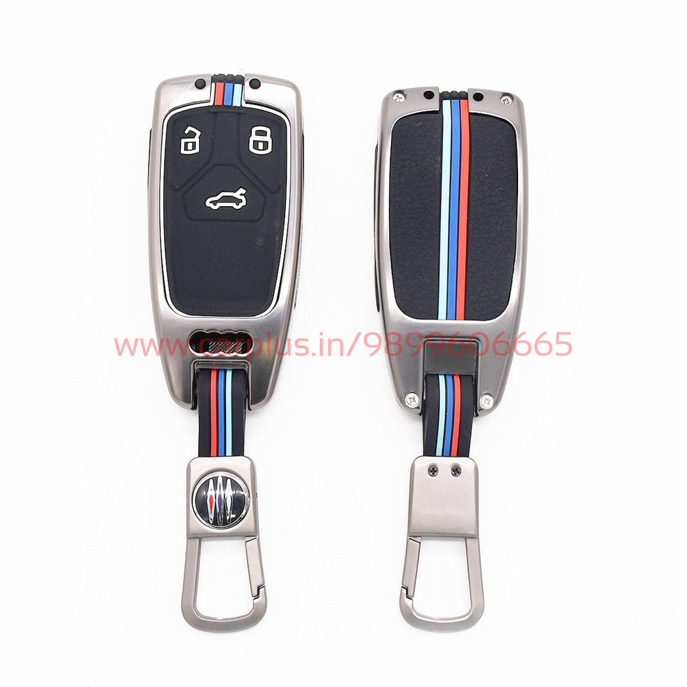 KMH Metal With Silicone Car Key Cover for Audi-KEY COVER-KMH-KEY COVER-CARPLUS