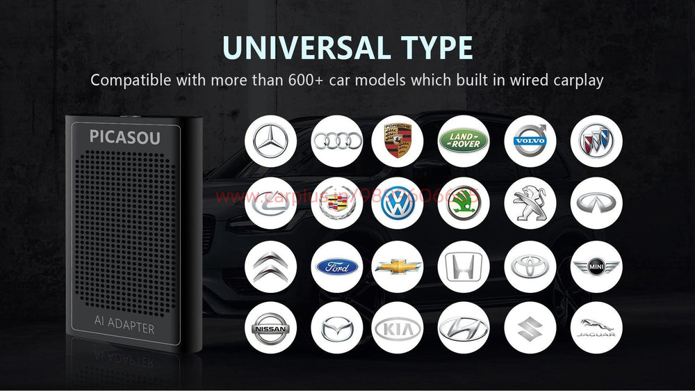 All-New PICASOU CarPlay AI box with Qualcomm Octa Core | SIM Card Available  | 4+64GB apple carplay android auto