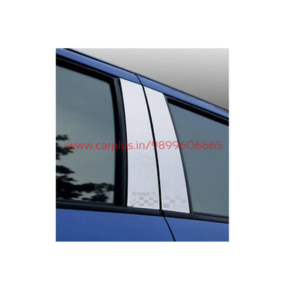 KMH Pillar Cover Chrome for Maruti Suzuki Swift (2012, Set of 4Pcs) CN LEAGUE EXTERIOR.