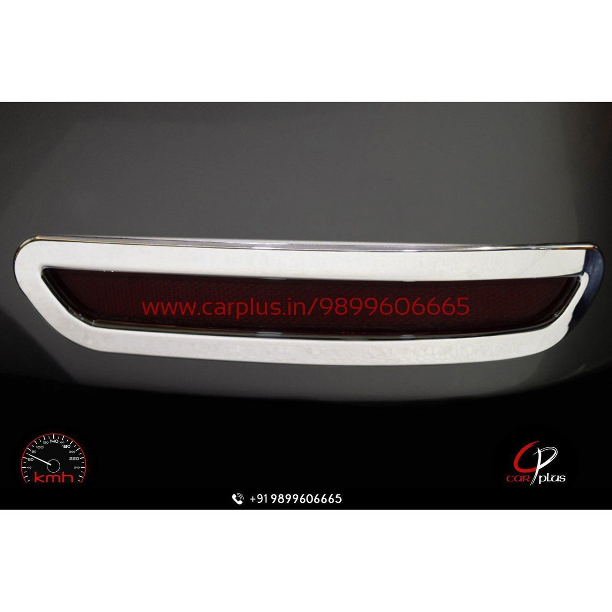 KMH Rear Bumper Reflector Cover Chrome For Toyota Innova Crysta (2nd G ...