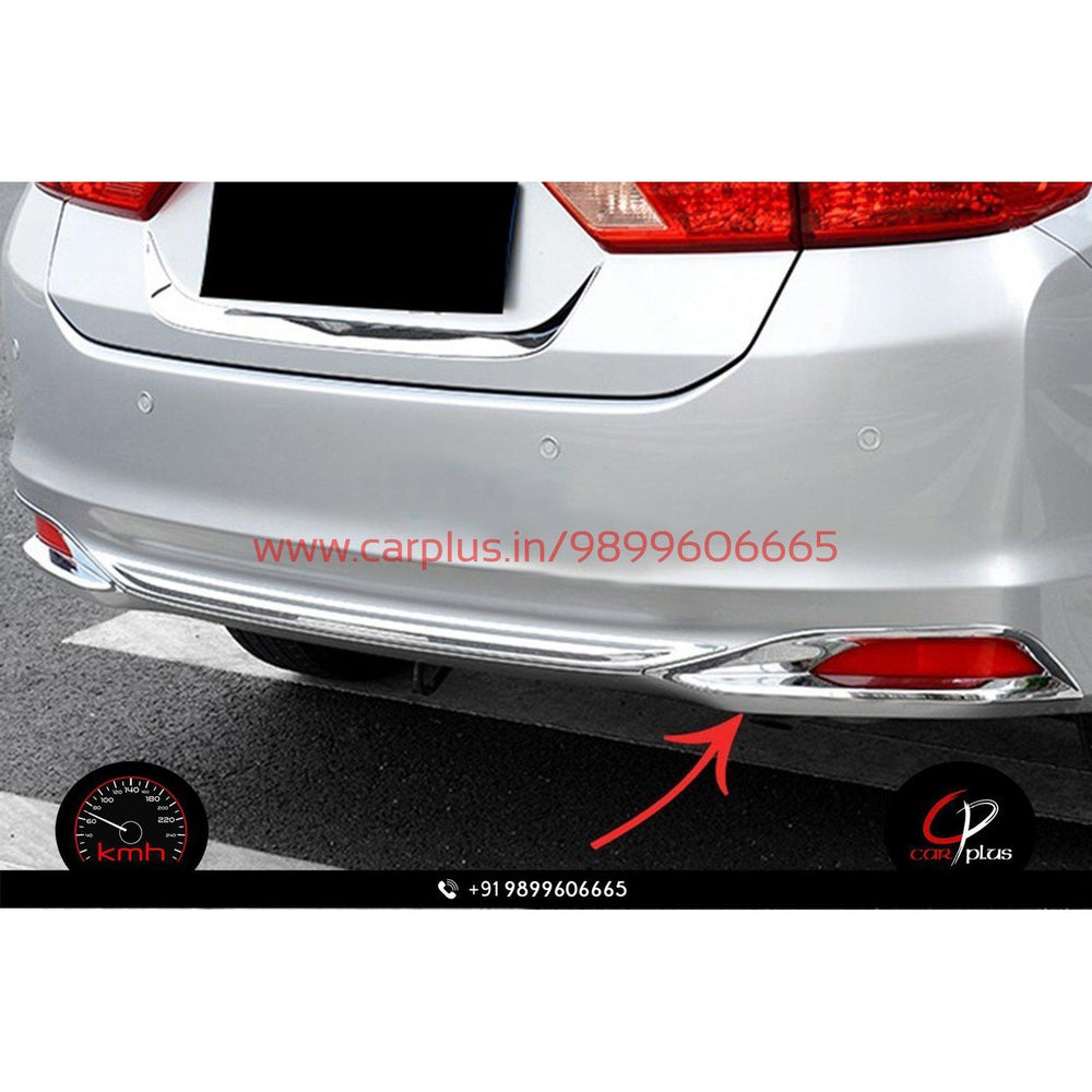 KMH Rear Reflector Cover Chrome for Honda City (2014, Set of 2 Pcs) CN LEAGUE EXTERIOR.