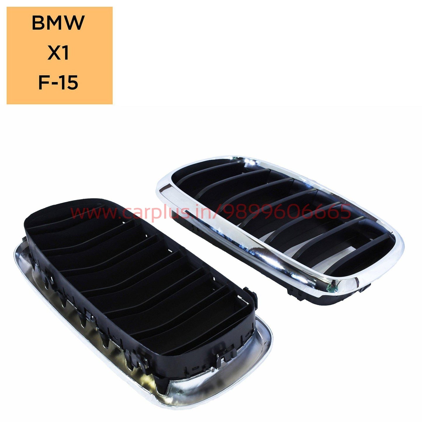 
                  
                    KMH Replacement Grill for BMW X5-F15 (Outer Chrome with Black Fins, Set of 2pcs) KMH-GRILLS GRILLS.
                  
                