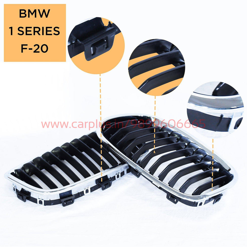 
                  
                    KMH Replacement Grill For BMW 1 Series F20 (Outer Chrome with Black Fins, Set Of 2Pcs) KMH-GRILL GRILLS.
                  
                