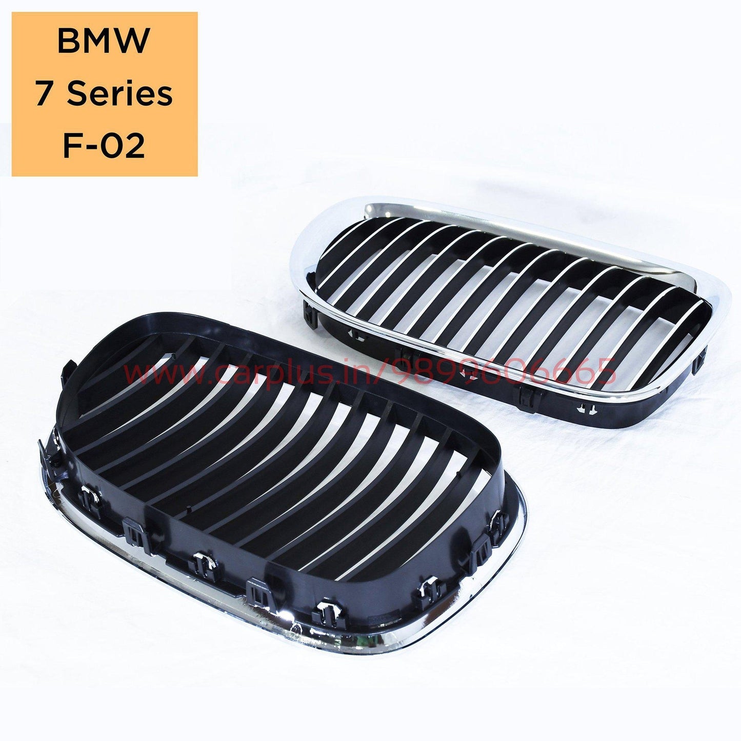 
                  
                    KMH Replacement Grill For BMW 7 Series F02 (Outer Chrome with Chrome & Black Fins)(Set Of 2Pcs) KMH-GRILL GRILLS.
                  
                